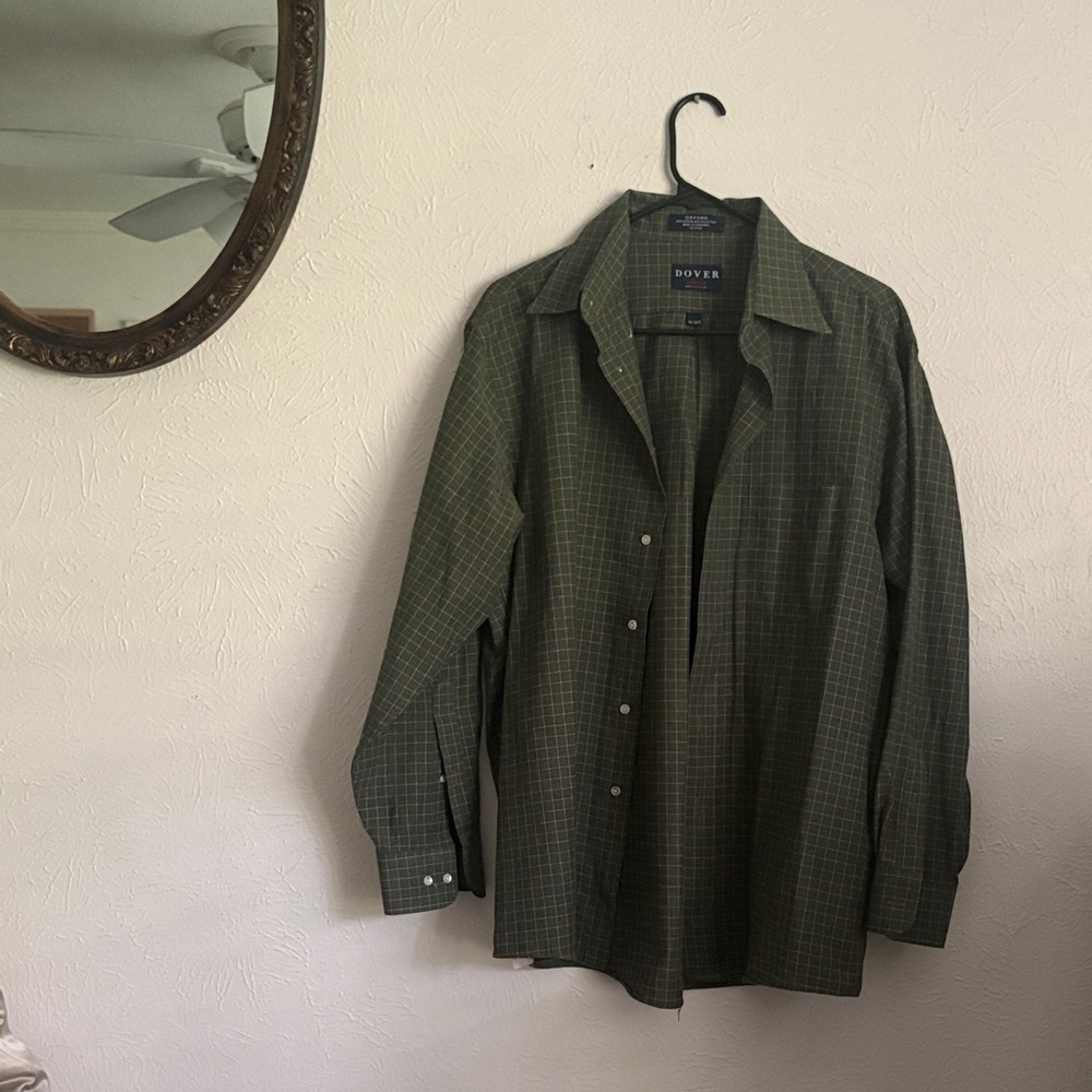 Men's Green Button Up